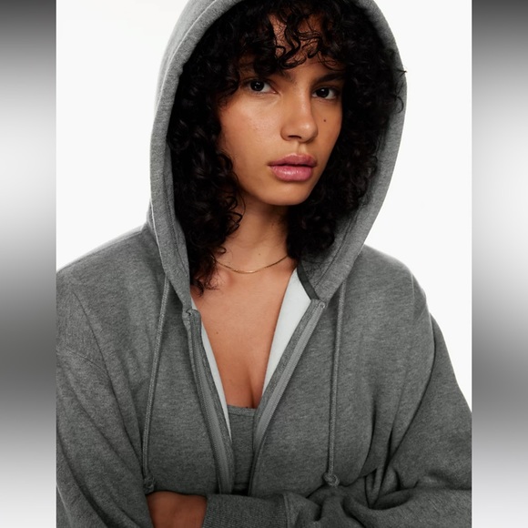 TNA Cozy Fleece Boyfriend Zip Hoodie - Picture 3 of 10